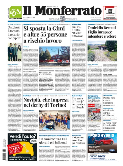 Il Monferrato - Edizione 22 del 19/03/2021